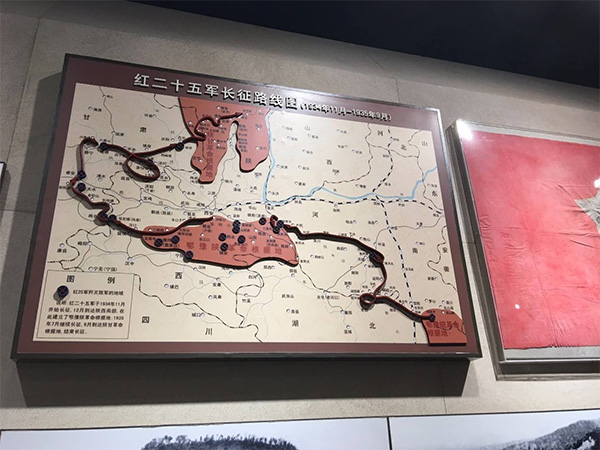 紅二十五軍長(zhǎng)征路線(xiàn)圖